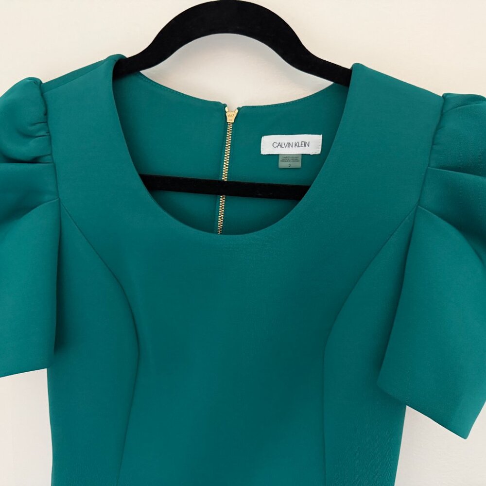 Calvin Klein Green Dress Size 2